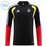 Kinder Deutschland Training Sweatshirts Viertelreißverschluss 2026-27 Schwarze