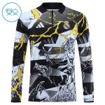 Kinder Real Madrid Marvel Training Sweatshirts Viertelreißverschluss 2026-27 Schwarze