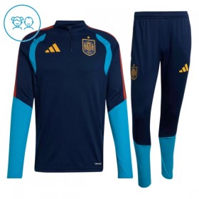 Kinder Spanien Training Sweatshirts Viertelreißverschluss 2026-27 Navy