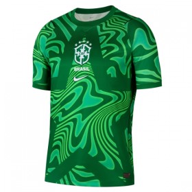 Günstige Fußballtrikots Brasilien Torwart Heimtrikot FIFA WM 2026 Grüne Kurzarm