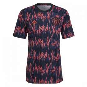Günstige Fußballtrikots Manchester United Pre-Match 2025-26 Schwarze Kurzarm