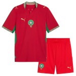 Günstige Fußballtrikots Marokko Kinder Heimtrikot FIFA WM 2026 Kurzarm