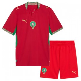 Günstige Fußballtrikots Marokko Kinder Heimtrikot FIFA WM 2026 Kurzarm
