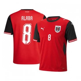 Günstige Fußballtrikots Österreich Alaba 8 Heimtrikot FIFA WM 2026 Kurzarm