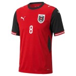 Günstige Fußballtrikots Österreich Alaba 8 Heimtrikot FIFA WM 2026 Kurzarm