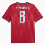 Günstige Fußballtrikots Portugal B. Fernandes 8 Heimtrikot FIFA WM 2026 Kurzarm
