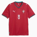 Günstige Fußballtrikots Portugal B. Fernandes 8 Heimtrikot FIFA WM 2026 Kurzarm