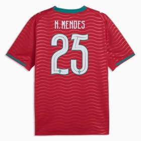 Günstige Fußballtrikots Portugal Nuno Mendes 25 Heimtrikot FIFA WM 2026 Kurzarm
