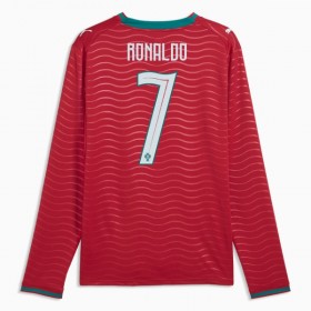 Günstige Fußballtrikots Portugal Ronaldo 7 Heimtrikot FIFA WM 2026 Langarm