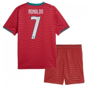 Günstige Fußballtrikots Portugal Ronaldo 7 Kinder Heimtrikot FIFA WM 2026 Kurzarm