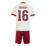 Günstige Fußballtrikots Spanien Rodrigo 16 Kinder Auswärtstrikot FIFA WM 2026 Kurzarm