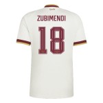 Günstige Fußballtrikots Spanien Zubimendi 18 Auswärtstrikot FIFA WM 2026 Kurzarm