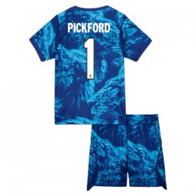 Günstige Fußballtrikots England Pickford 1 Torwart Kinder Heimtrikot FIFA WM 2026 Kurzarm