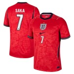 Günstige Fußballtrikots England Saka 7 Auswärtstrikot FIFA WM 2026 Kurzarm