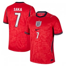 Günstige Fußballtrikots England Saka 7 Auswärtstrikot FIFA WM 2026 Kurzarm