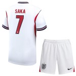Günstige Fußballtrikots England Saka 7 Kinder Heimtrikot FIFA WM 2026 Kurzarm