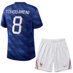 Günstige Fußballtrikots Frankreich Tchouameni 8 Kinder Heimtrikot FIFA WM 2026 Kurzarm