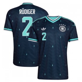 Günstige Fußballtrikots Deutschland Rudiger 2 Auswärtstrikot FIFA WM 2026 Kurzarm