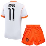 Günstige Fußballtrikots Niederlande Gakpo 11 Kinder Auswärtstrikot FIFA WM 2026 Kurzarm