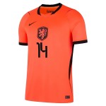 Günstige Fußballtrikots Niederlande Reijnders 14 Kinder Heimtrikot FIFA WM 2026 Kurzarm