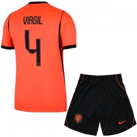 Günstige Fußballtrikots Niederlande Virgil 4 Kinder Heimtrikot FIFA WM 2026 Kurzarm