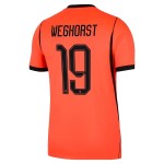 Günstige Fußballtrikots Niederlande Weghorst 19 Heimtrikot FIFA WM 2026 Kurzarm