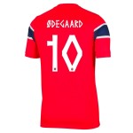 Günstige Fußballtrikots Norwegen Odegaard 10 Kinder Heimtrikot FIFA WM 2026 Kurzarm