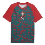Günstige Fußballtrikots Portugal Pre-Match FIFA WM 2026 Rote Kurzarm