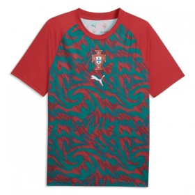 Günstige Fußballtrikots Portugal Pre-Match FIFA WM 2026 Rote Kurzarm