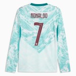 Günstige Fußballtrikots Portugal Ronaldo 7 Auswärtstrikot FIFA WM 2026 Langarm