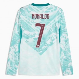 Günstige Fußballtrikots Portugal Ronaldo 7 Auswärtstrikot FIFA WM 2026 Langarm