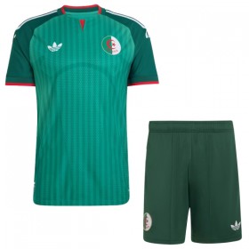 Günstige Fußballtrikots Algerien Kinder Auswärtstrikot FIFA WM 2026 Kurzarm