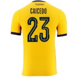 Günstige Fußballtrikots Ecuador Caicedo 23 Heimtrikot FIFA WM 2026 Kurzarm