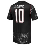 Günstige Fußballtrikots Kanada J. David 10 Auswärtstrikot FIFA WM 2026 Kurzarm