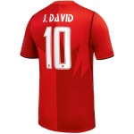 Günstige Fußballtrikots Kanada J. David 10 Heimtrikot FIFA WM 2026 Kurzarm