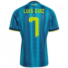 Günstige Fußballtrikots Kolumbien Luis Diaz 7 Auswärtstrikot FIFA WM 2026 Kurzarm