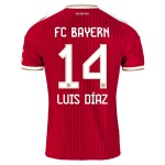 Günstige Fußballtrikots FC Bayern München Luis Diaz 14 Heimtrikot 2026-27 Kurzarm