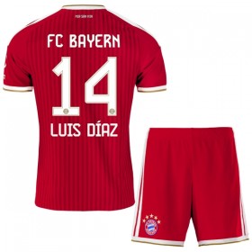 Günstige Fußballtrikots FC Bayern München Luis Diaz 14 Kinder Heimtrikot 2026-27 Kurzarm