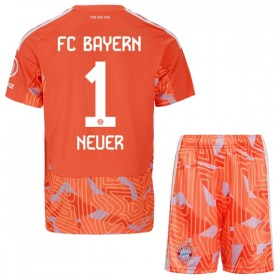 Günstige Fußballtrikots FC Bayern München Neuer 1 Torwart Kinder Auswärtstrikot 2026-27 Kurzarm