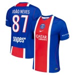 Günstige Fußballtrikots Paris Saint-Germain Joao Neves 87 Heimtrikot 2026-27 Kurzarm