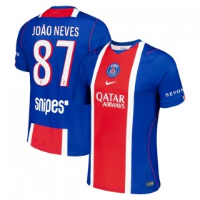 Günstige Fußballtrikots Paris Saint-Germain Joao Neves 87 Heimtrikot 2026-27 Kurzarm