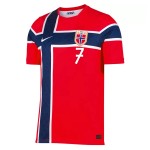 Günstige Fußballtrikots Norwegen Sorloth 7 Heimtrikot FIFA WM 2026 Kurzarm