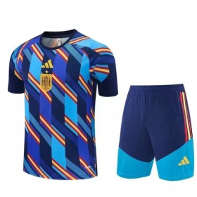 Günstige Fußballtrikots Spanien Pre-Match Kinder FIFA WM 2026 Kurzarm