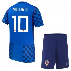 Günstige Fußballtrikots Kroatien Modrić 10 Kinder Auswärtstrikot FIFA WM 2026 Kurzarm