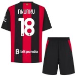 Günstige Fußballtrikots AC Mailand Nkunku 18 Kinder Heimtrikot 2026-27 Kurzarm