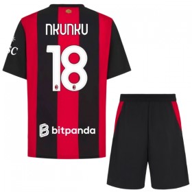 Günstige Fußballtrikots AC Mailand Nkunku 18 Kinder Heimtrikot 2026-27 Kurzarm