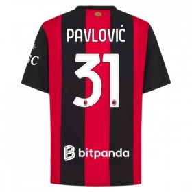 Günstige Fußballtrikots AC Mailand Pavlovic 31 Heimtrikot 2026-27 Kurzarm
