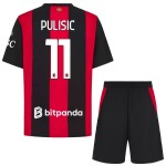 Günstige Fußballtrikots AC Mailand Pulisic 11 Kinder Heimtrikot 2026-27 Kurzarm
