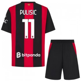 Günstige Fußballtrikots AC Mailand Pulisic 11 Kinder Heimtrikot 2026-27 Kurzarm