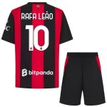Günstige Fußballtrikots AC Mailand Rafael Leao 10 Kinder Heimtrikot 2026-27 Kurzarm